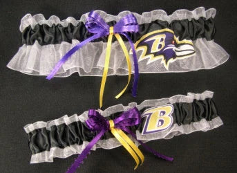 Baltimore Ravens Inspired Garter Set