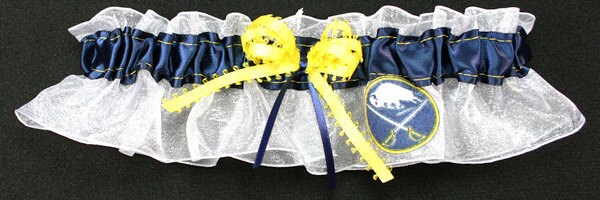 Buffalo Sabres Inspired Bridal Garter