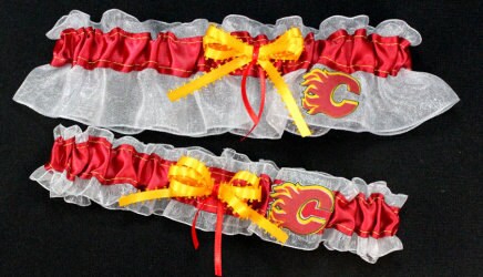 Calgary Flames Inspired Garter Set