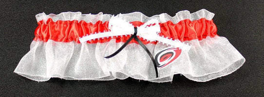Carolina Hurricanes Inspired Bridal Garter