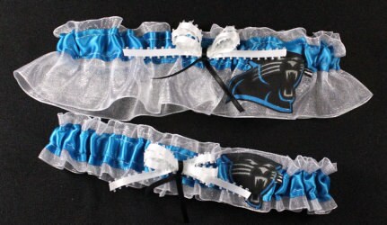 Carolina Panthers Inspired Garter Set