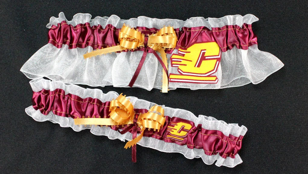 Central Michigan Inspired Garter Set