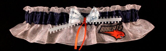 Charlotte Bobcats Inspired Bridal Garter