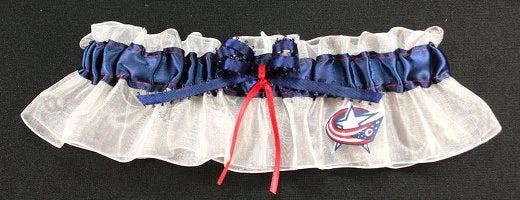 Columbus Blue Jackets Inspired Bridal Garter