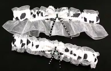 Cow Garter Set