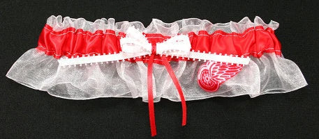 Detroit Red Wings Inspired Bridal Garter