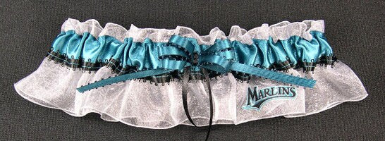 Florida Marlins Inspired Bridal Garter