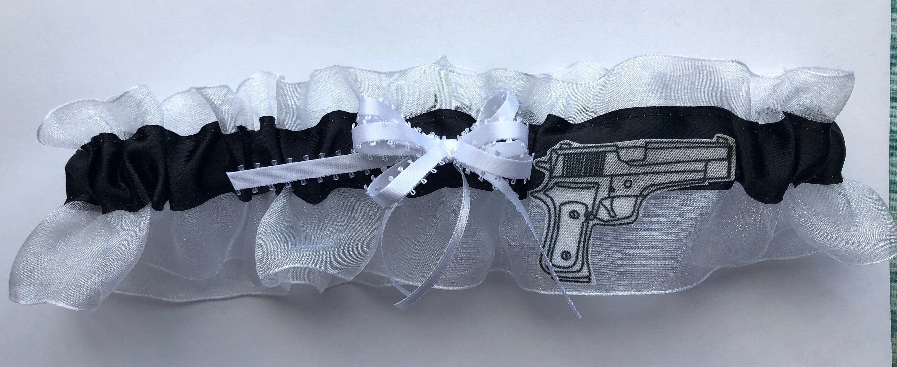 Hand Gun Bridal Garter
