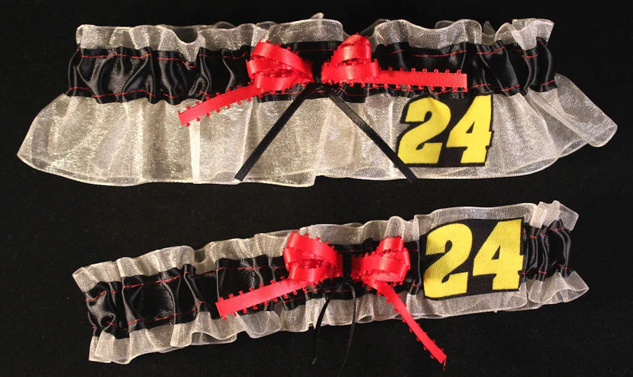 Jeff Gordan Inspired Garter Set