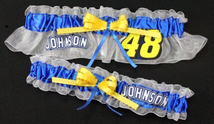Jimmie Johnson Inspired Garter Set