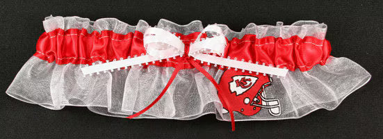 Kansas City Chiefs Inspired Bridal Garter