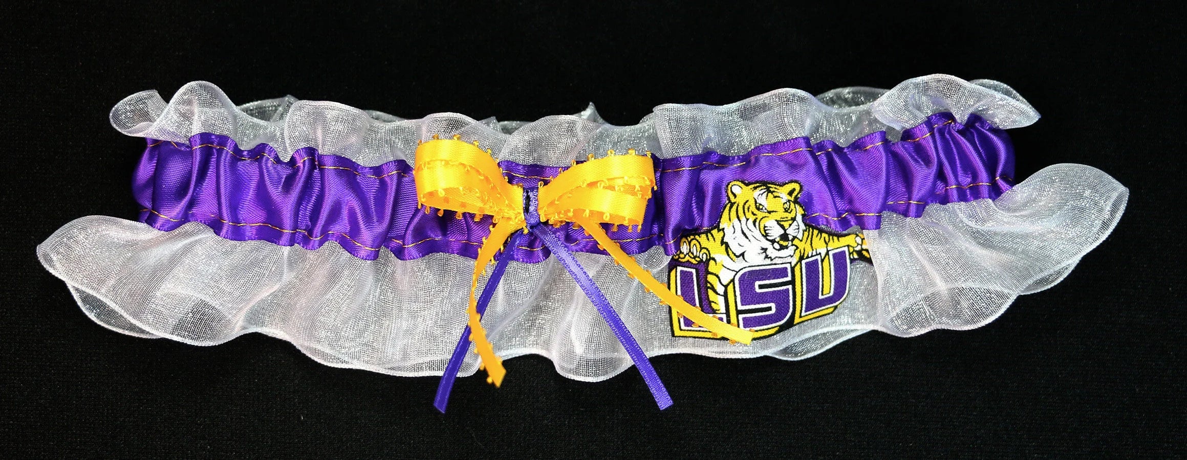 Louisiana State Inspired Bridal Garter