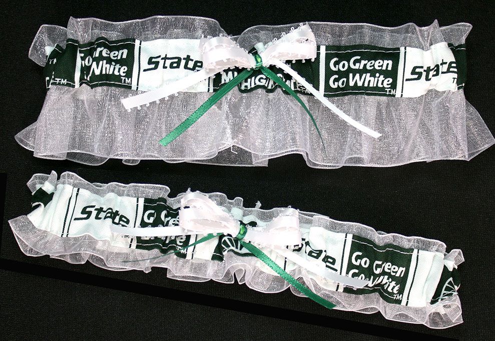 Michigan State FF Inspired Garter Set