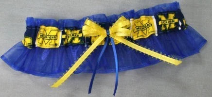 Michigan FF Blue Inspired Bridal Garter