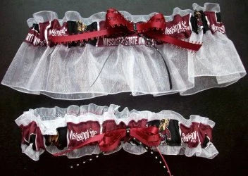 Mississippi State Inspired Garter Set