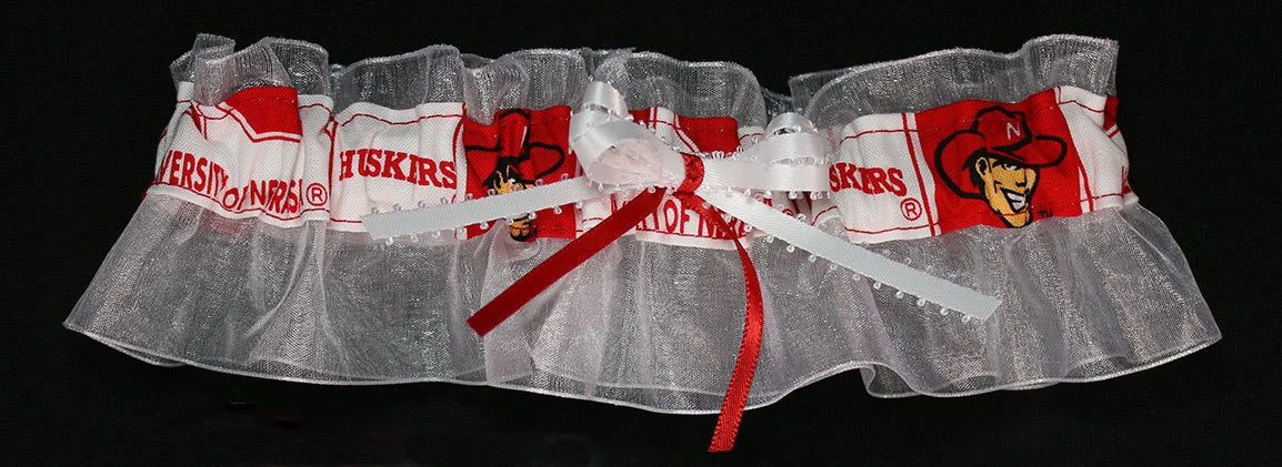 Nebraska Inspired Bridal Garter