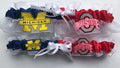 Ohio State/Michigan Inspired Garter Set