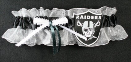 Oakland Raiders Inspired Bridal Garter