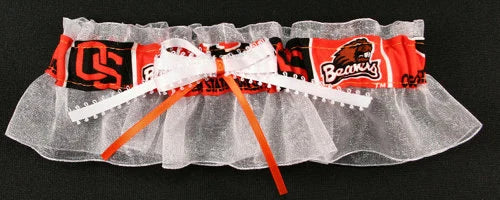Oregon State Inspired Bridal Garter