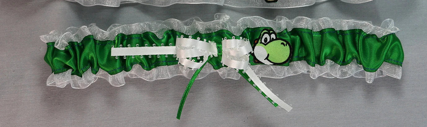 Yoshi Inspired Toss Garter